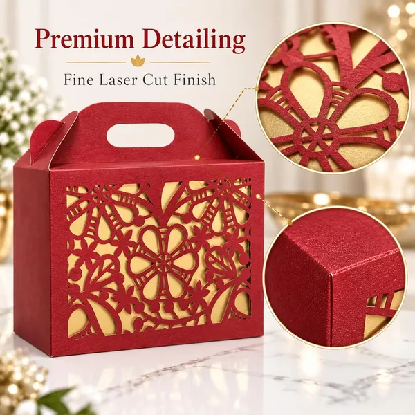 Izels_Laser_Cut_Paper_Gift_Box_With_Handle_20x15x6_Cm_Design6_Maroon_10