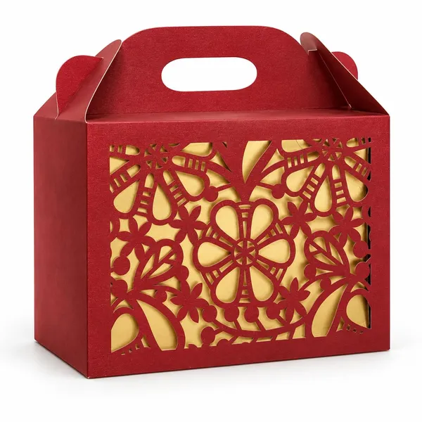 Izels_Laser_Cut_Paper_Gift_Box_With_Handle_20x15x6_Cm_Design6_Maroon_10