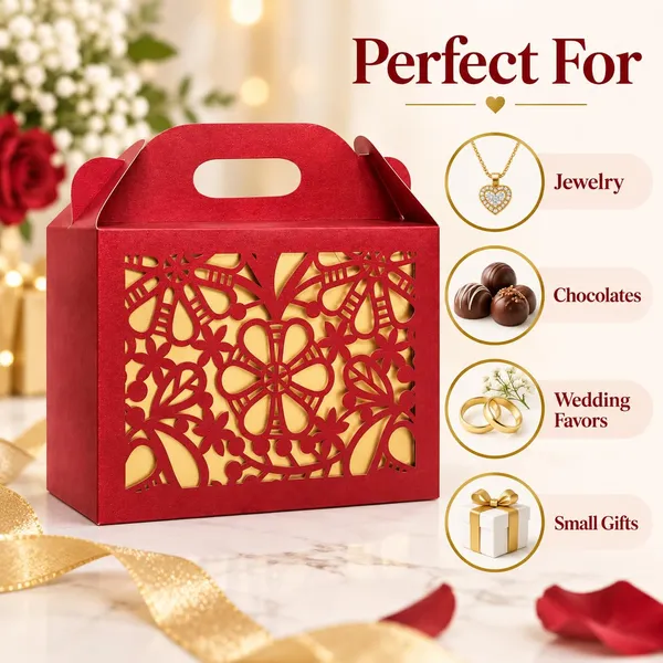Izels_Laser_Cut_Paper_Gift_Box_With_Handle_20x15x6_Cm_Design6_Maroon_10