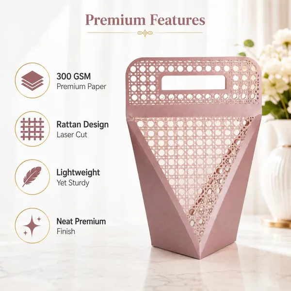 Izels_Laser_Cut_Paper_Gift_Box_With_Pink_Rattan_Handle_20x15x6_Cm_10pc