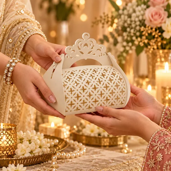 Izels_Laser_Cut_Paper_Gift_Box_With_Handle_20x15x6_Cm_Design4_White_10