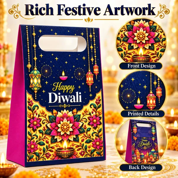 Izels_Diwali_Gift_Bags_Pack_Of_10_Design2_Blue_20x12x6_Cm_Paper_Return_Gift_Bags_With_Handle_For_Mithai_Dry_Fruits_Chocolates_Festive_Diwali_Hamper_Packaging_Bags_For_Gifting