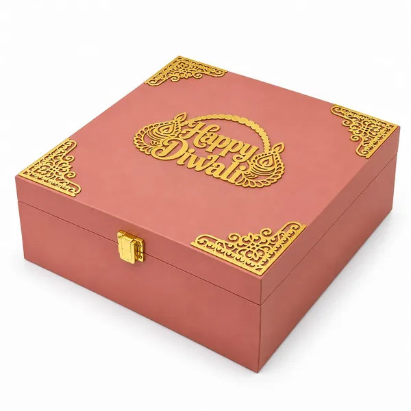 Mdf_Dry_Fruit_Box_With_4_Airtight_Glass_Jars_For_Diwali_Peach