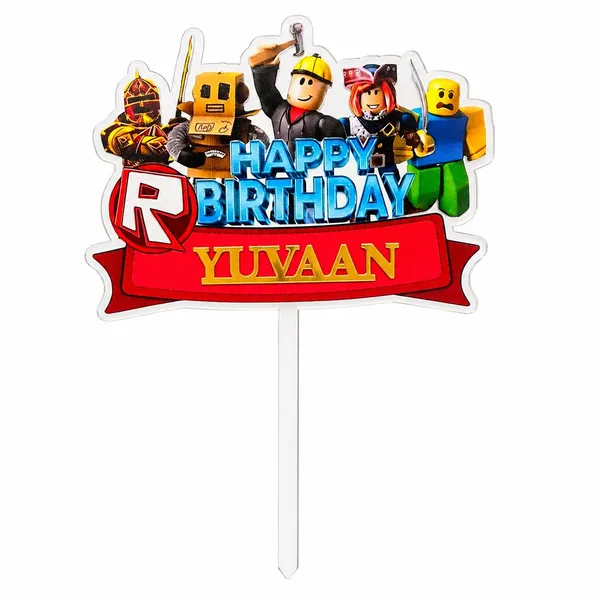 Personalised_Roblox_Inspired_Birthday_Cake_Topper_With_Custom_Name_Premium_3_Mm_Thick_Acrylic_6_X_4_Inch_Gaming_Theme_Cake_Decoration_For_Kids_Birthday_Party
