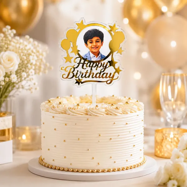 Personalised_Photo_Birthday_Cake_Topper_With_Custom_Picture_Happy_Birthday_Acrylic_Cake_Decoration_For_Kids_Boys_Girls_Adults_Golden_Mirror_Transparent_Acrylic_6_X_4_Inch