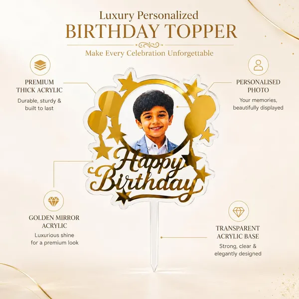 Personalised_Photo_Birthday_Cake_Topper_With_Custom_Picture_Happy_Birthday_Acrylic_Cake_Decoration_For_Kids_Boys_Girls_Adults_Golden_Mirror_Transparent_Acrylic_6_X_4_Inch