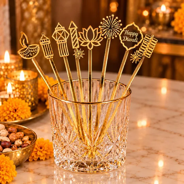 Diwali_Cocktail_Stirrers_Golden_Acrylic_Drink_Stirrers_Pack_Of_8_Decorative_Cocktail_And_Mocktail_Stirrers_For_Diwali_Party_Decorations_And_Festive_Supplies