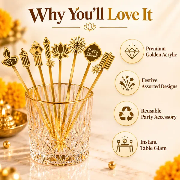 Diwali_Cocktail_Stirrers_Golden_Acrylic_Drink_Stirrers_Pack_Of_8_Decorative_Cocktail_And_Mocktail_Stirrers_For_Diwali_Party_Decorations_And_Festive_Supplies