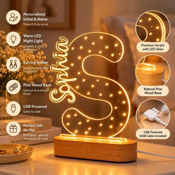 Personalised_Initial_Led_Lamp_With_Custom_Name_Acrylic_Night_Light_With_Pine_Wood_Base_And_Earring_Holder_Usb_Powered_Bedside_Lamp_Birthday_Gift_For_Women_Girls_Sister_And_Friends