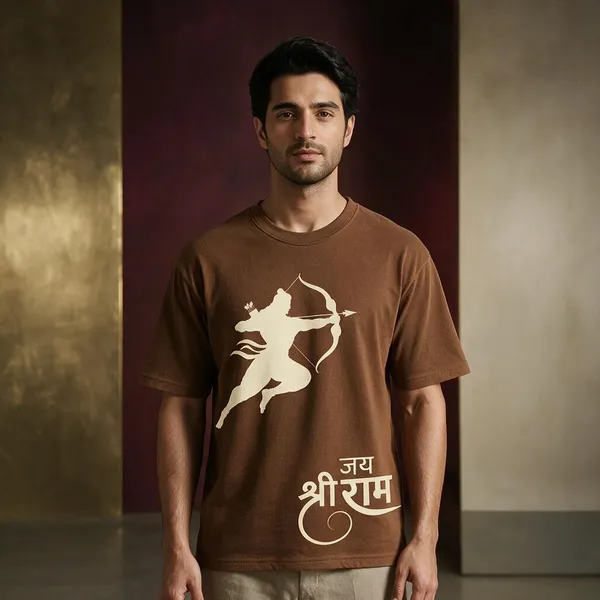 Brown_Cotton_Oversized_Graphic_T_Shirt_For_Unisex