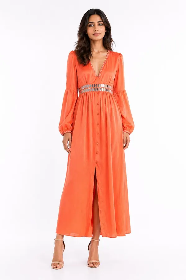 Orange_Satin_A-Line_Maxi_Dress_for_Women