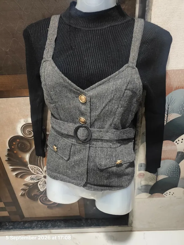 Black_And_Grey_Layered_Pinafore_Dress_for_Women