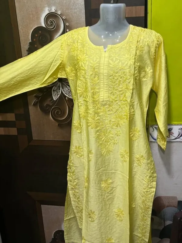 Yellow_Woven_Straight_Kurta_for_Women