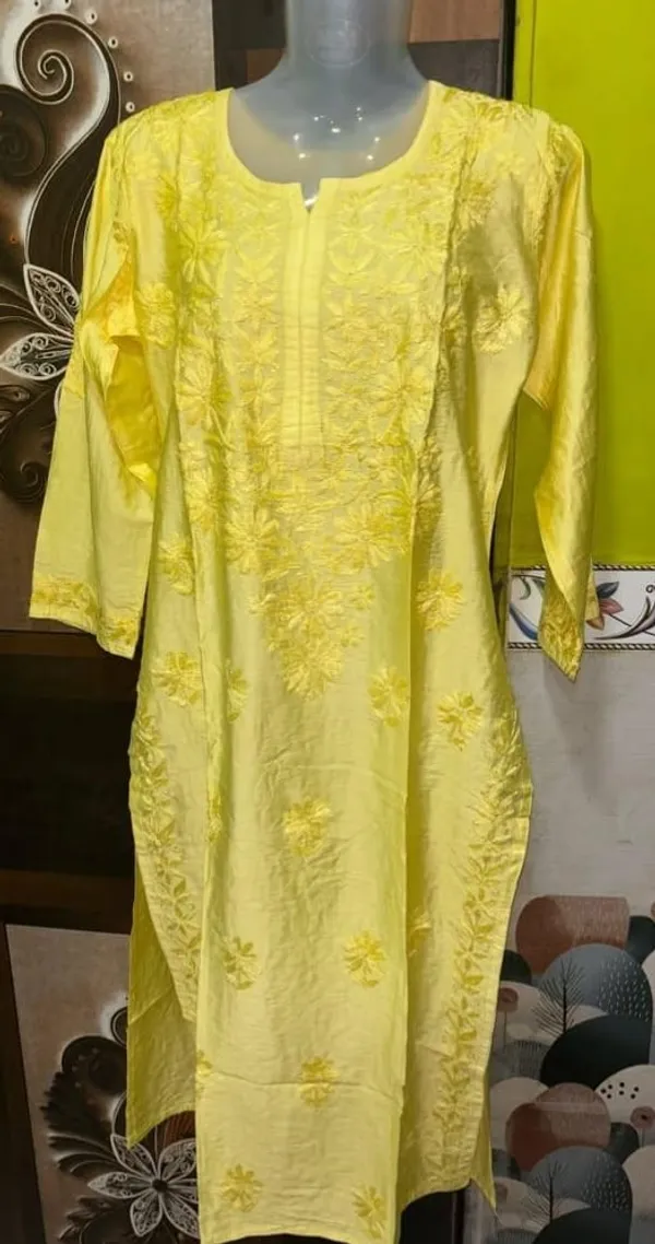 Yellow_Woven_Straight_Kurta_for_Women
