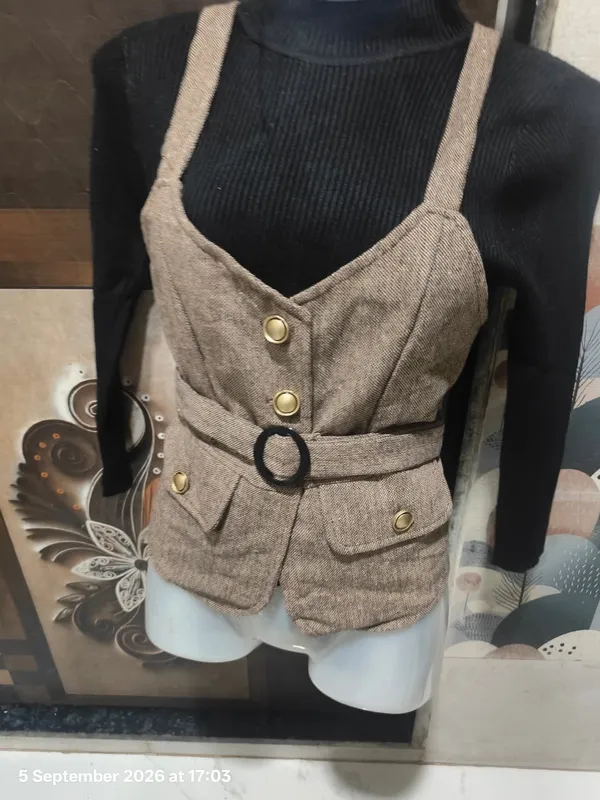 Black_And_Grey_Layered_Pinafore_Dress_for_Women