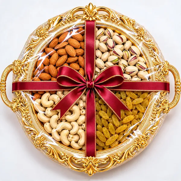 Dr._Vitafoods_Almonds_Pistachios_Cashews_Raisins_Gold_Tray_Thali