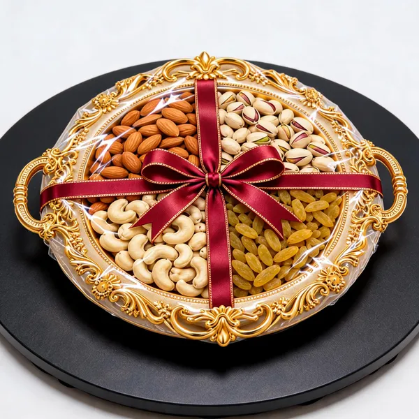 Dr._Vitafoods_Almonds_Pistachios_Cashews_Raisins_Gold_Tray_Thali