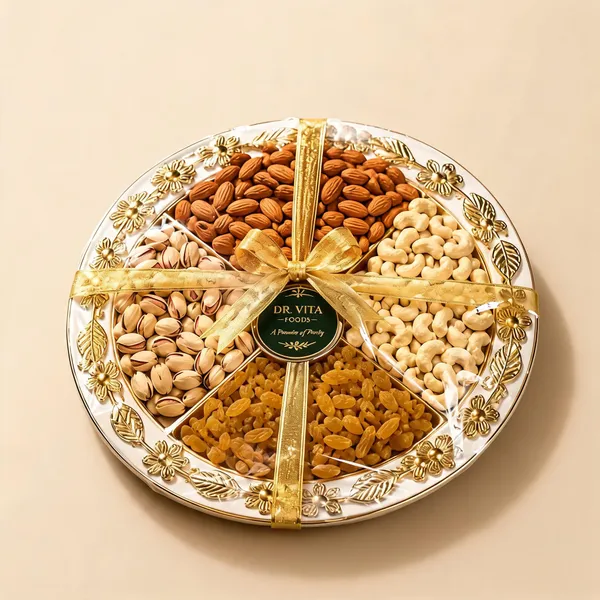 Dr._Vitafoods_Almonds_Cashews_Pistachios_Raisins_Floral_Gift_Thali