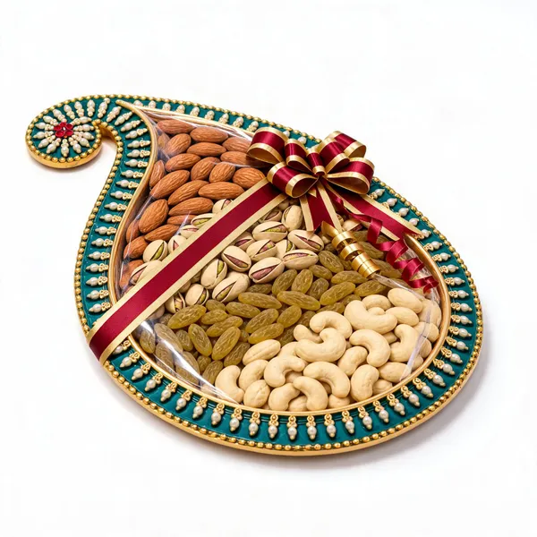 Dr._Vitafoods_Almonds_Pistachios_Raisins_Cashews_Paisley_Gift_Thali