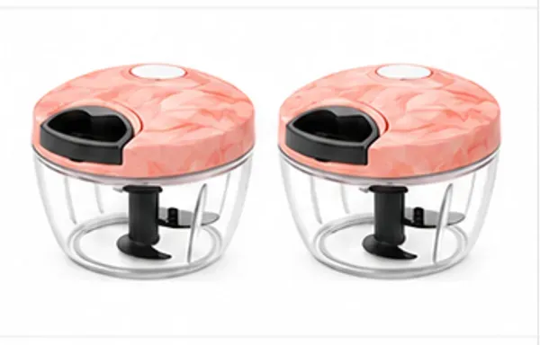Peach_Compact_Design_String_Vegetable_Chopper_With_Stainless_Steel_Blade