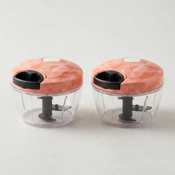 Peach_Compact_Design_String_Vegetable_Chopper_With_Stainless_Steel_Blade