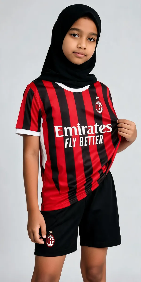 Red_Polyester_Ac_Milan_Football_Jersey_&_Shorts_Set_For_Boys_&_Girls