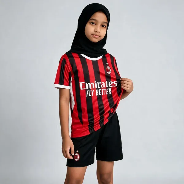 Red_Polyester_Ac_Milan_Football_Jersey_&_Shorts_Set_For_Boys_&_Girls