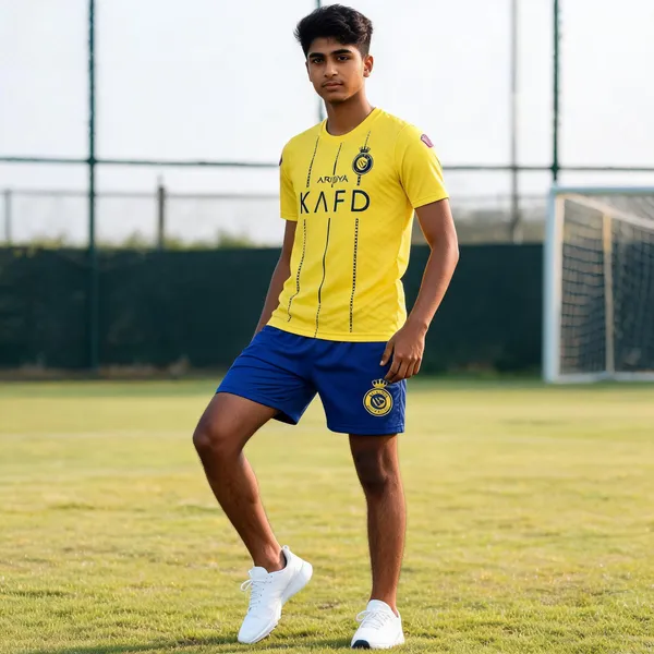 Yellow_Polyester_Regular_Fit_Al_Nasr_Football_T-Shirt_&_Shorts_Set_For_Boys_&_Girls