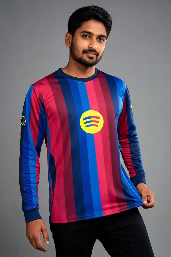 Multicolor_Linen_Round_Neck_Full_Sleeve_Barcelona_Jersey_For_Men