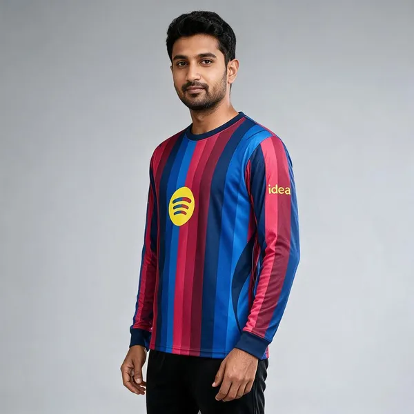 Multicolor_Linen_Round_Neck_Full_Sleeve_Barcelona_Jersey_For_Men