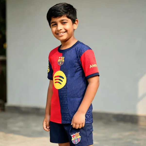 Multicolor_Polyester_Barcelona_Messi_10_Football_Jersey_Set_For_Boys_&_Girls