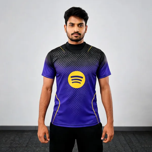 Multicolor_Linen_Half_Sleeve_Football_T-Shirt_For_Men