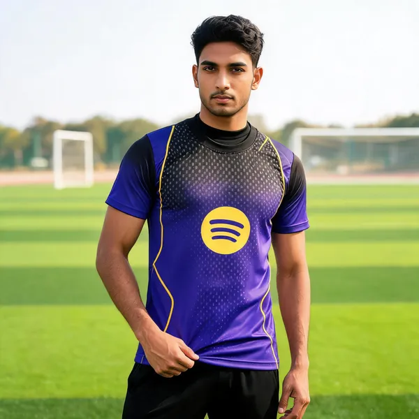 Multicolor_Linen_Half_Sleeve_Football_T-Shirt_For_Men