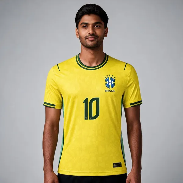 Yellow_Linen_Round_Neck_Brazil_No._10_Football_Jersey_For_Men