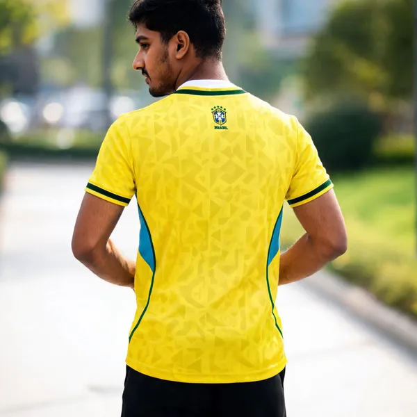 Yellow_Linen_Printed_T-Shirt_For_Men