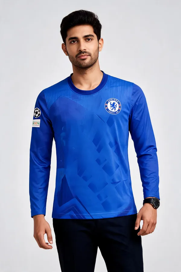 Blue_Polyester_Full_Sleeve_Round_Neck_T-Shirt_For_Men
