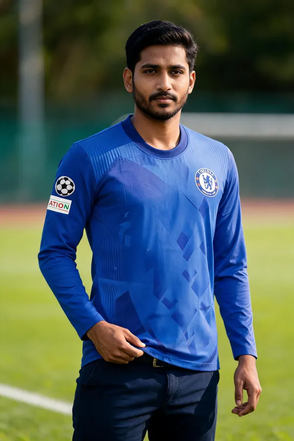 Blue_Polyester_Full_Sleeve_Round_Neck_T-Shirt_For_Men