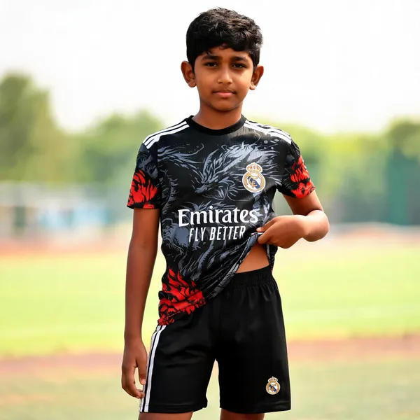 Red_Blue_Polyester_Dragon_Print_Football_Jersey_Set_For_Boys_&_Girls