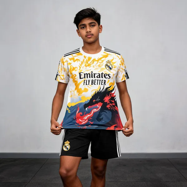 Red_Yellow_Polyester_Dragon_Print_Football_Jersey_Set_For_Boys