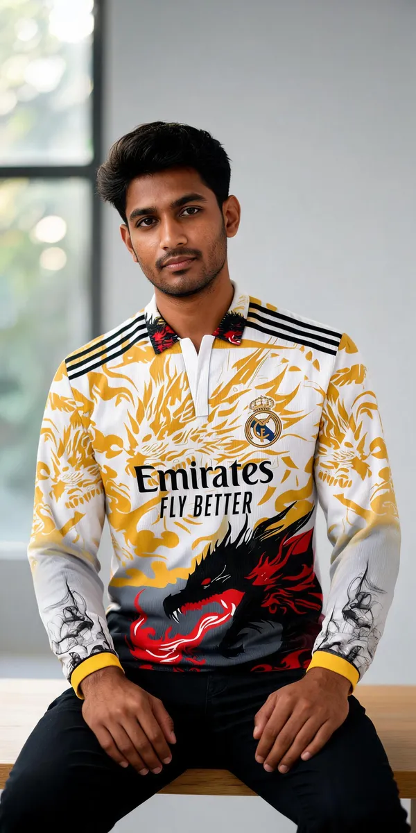 Multicolor_Linen_Polo_Neck_Full_Sleeve_Real_Madrid_Jersey_For_Men