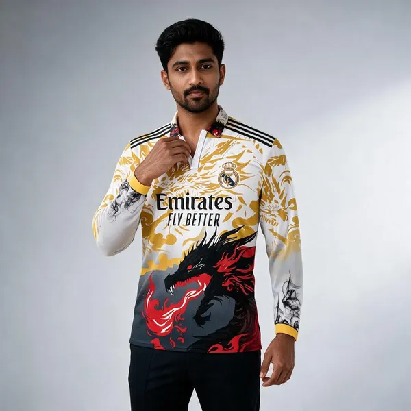 Multicolor_Linen_Polo_Neck_Full_Sleeve_Real_Madrid_Jersey_For_Men