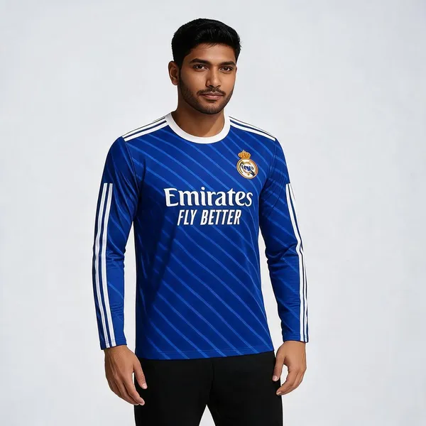 Blue_Linen_Full_Sleeve_Round_Neck_Football_Jersey_T-Shirt_For_Men