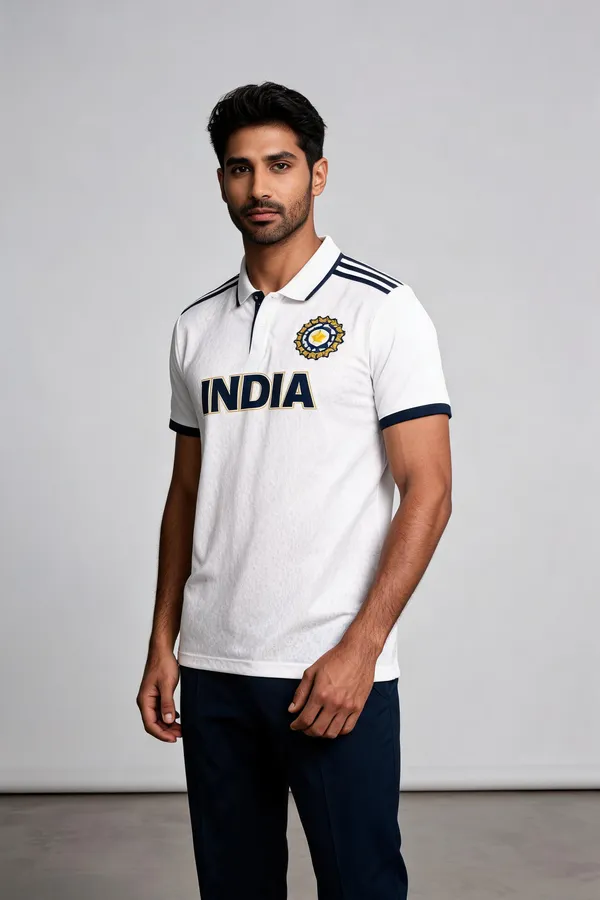 White_Linen_Polo_Neck_T-Shirt_For_Men