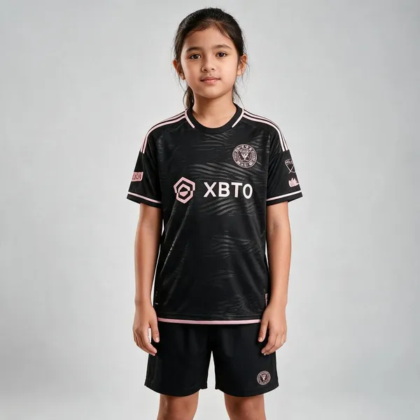 Black_Polyester_Regular_T-Shirt_&_Shorts_Set_For_Boys_&_Girls