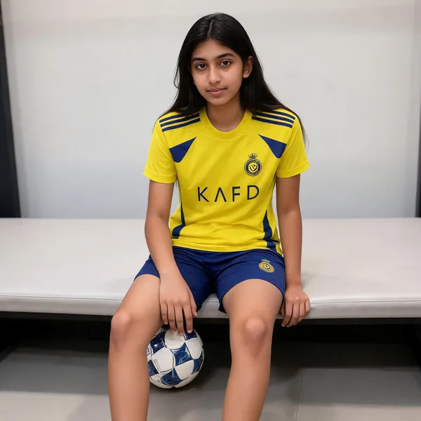 Yellow_Polyester_Football_Jersey_T-Shirt_&_Shorts_Set_For_Boys_&_Girls