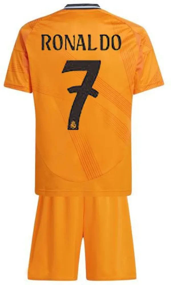 Orange_Lycra_Real_Madrid_Ronaldo_7_Football_Jersey_Set_For_Boys_&_Girls