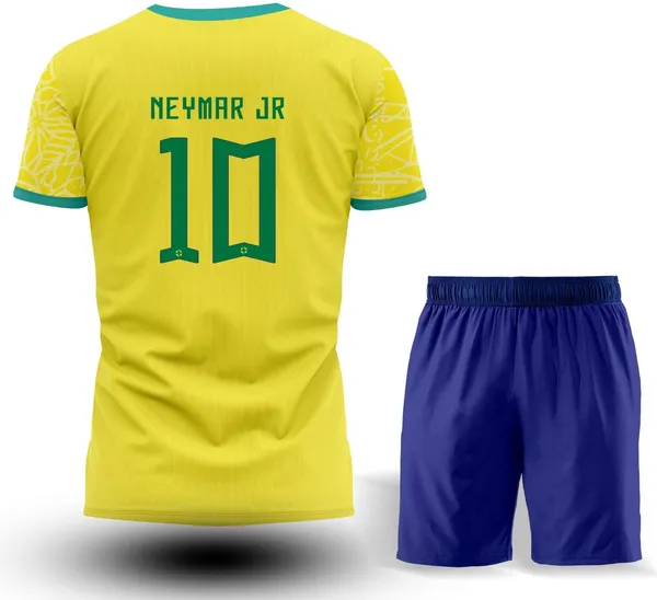 Yellow_Polyester_Brazil_Neymar_10_Football_Jersey_Set_For_Boys_&_Girls