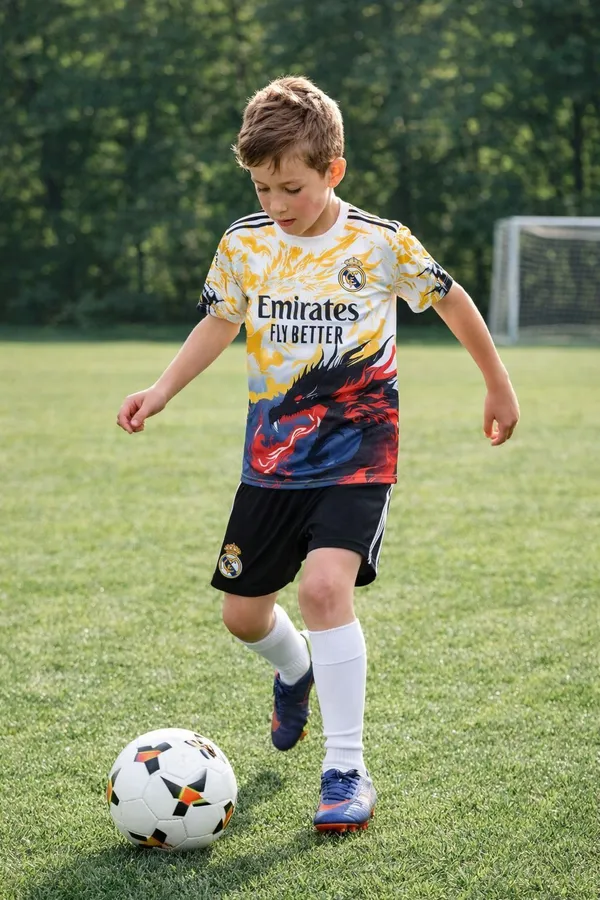 Red_Yellow_Polyester_Dragon_Print_Football_Jersey_Set_For_Boys