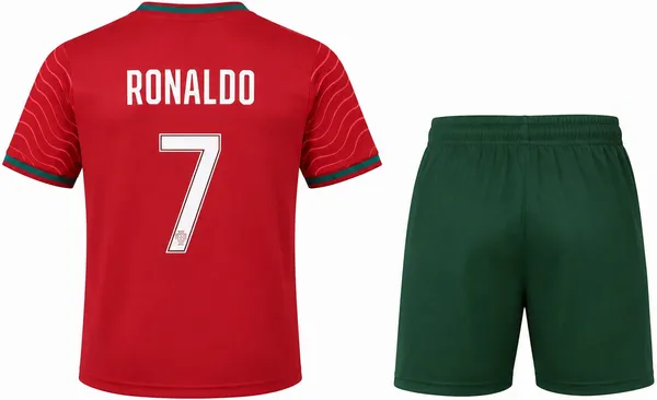 Red_Polyester_Portugal_Football_Jersey_Set_For_Boys