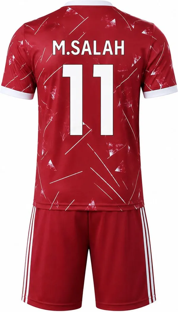 Red_Linen_Football_Jersey_T-Shirt_&_Shorts_Set_For_Boys